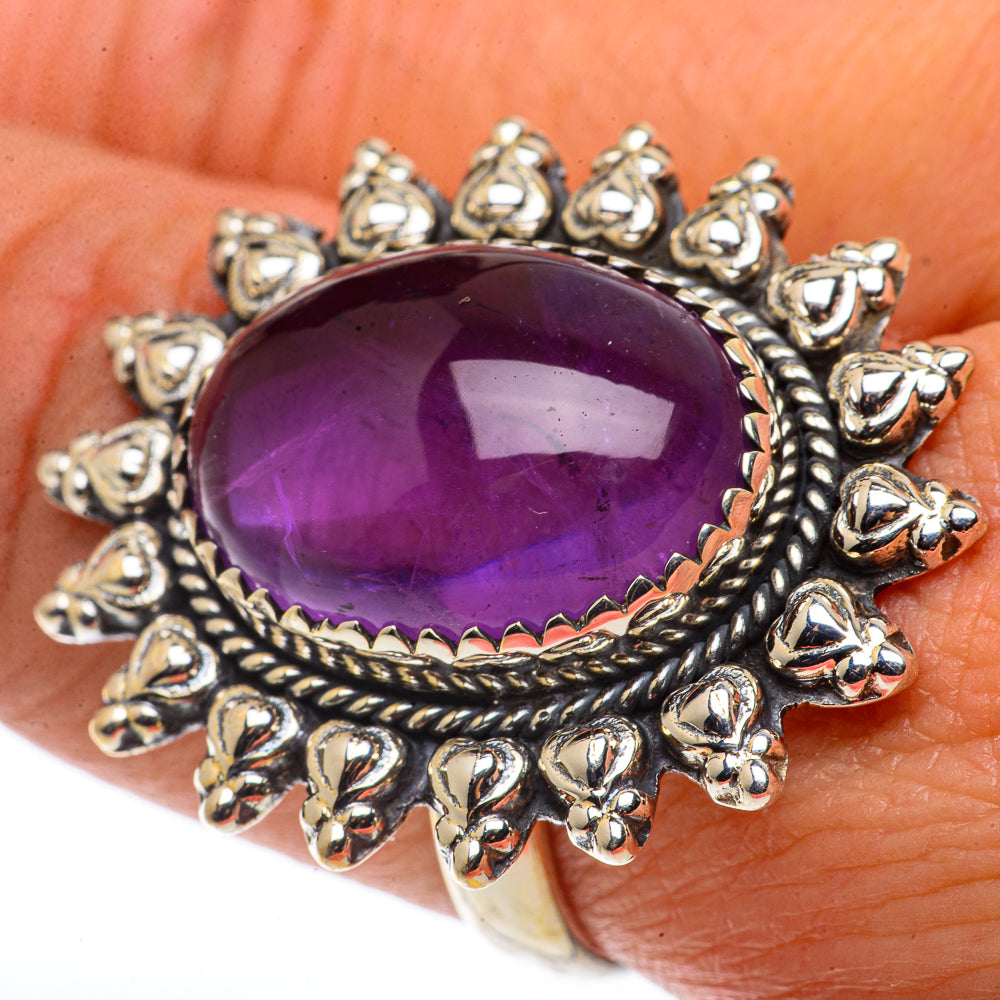 Amethyst Rings handcrafted by Anasilvercos - RING66859