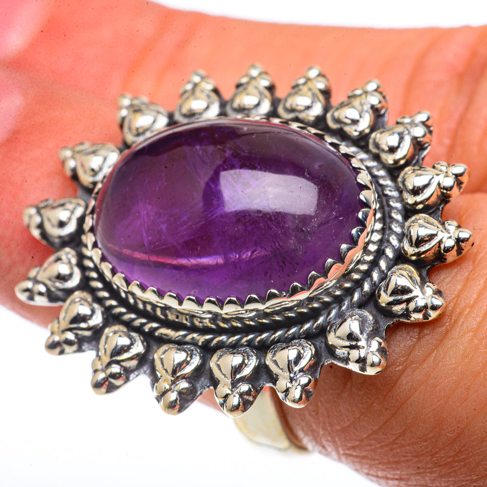 Amethyst Rings handcrafted by Anasilvercos - RING66863