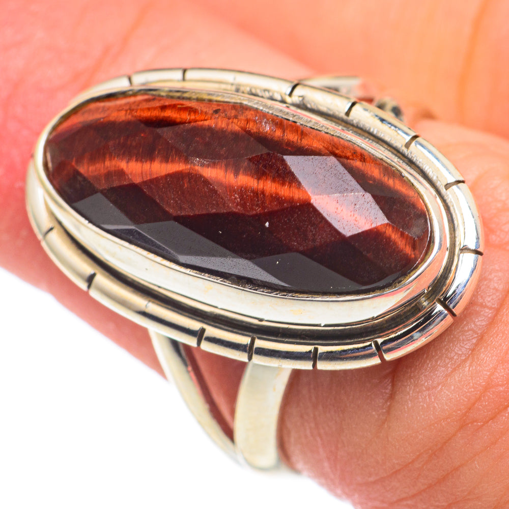 Red Tiger Eye Rings handcrafted by Anasilvercos - RING66867
