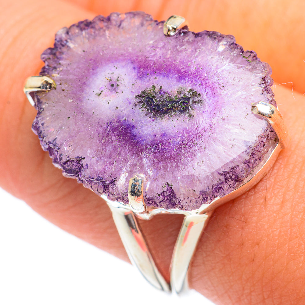Amethyst Stalactite Rings handcrafted by Anasilvercos - RING66875