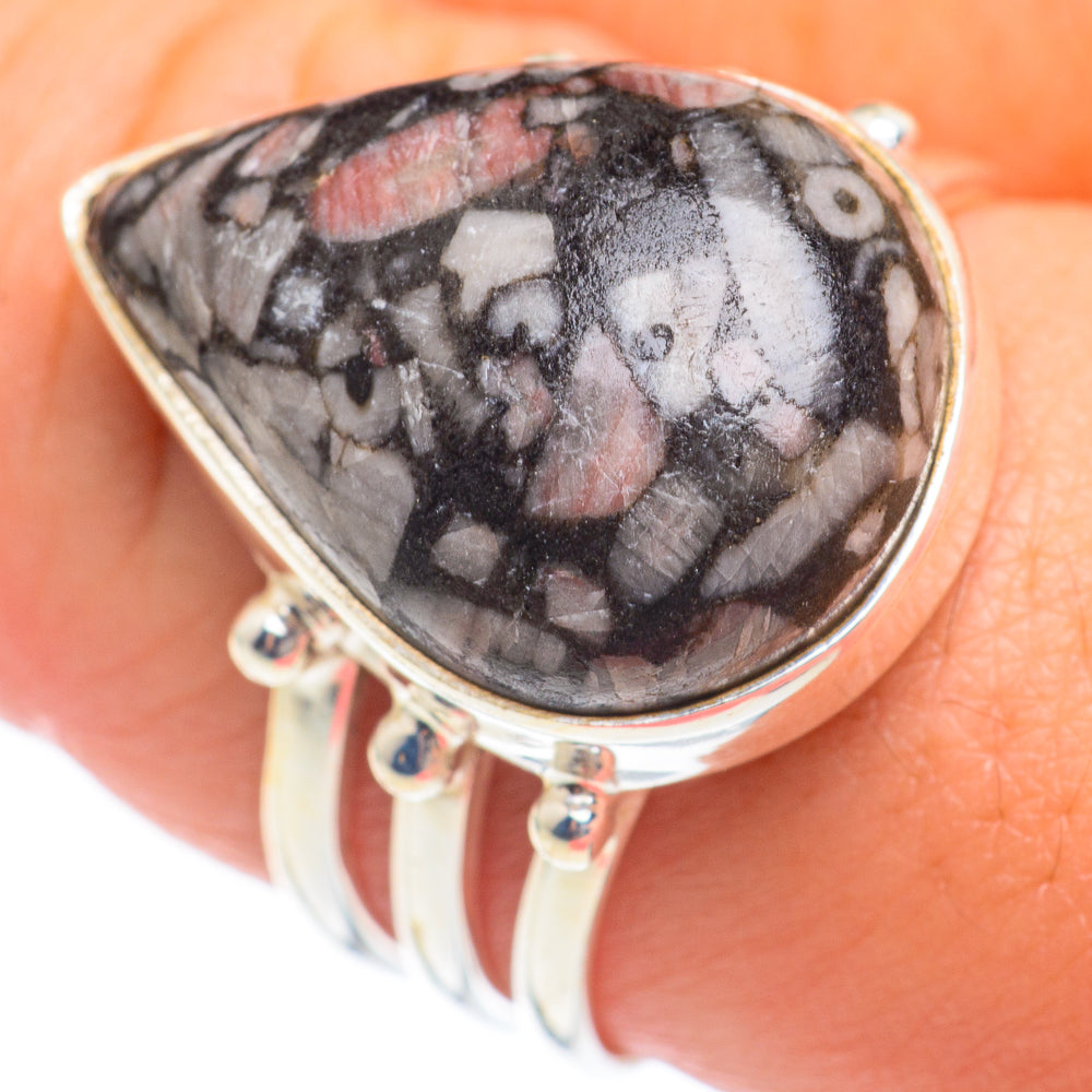 Crinoid Fossil Rings handcrafted by Anasilvercos - RING66879