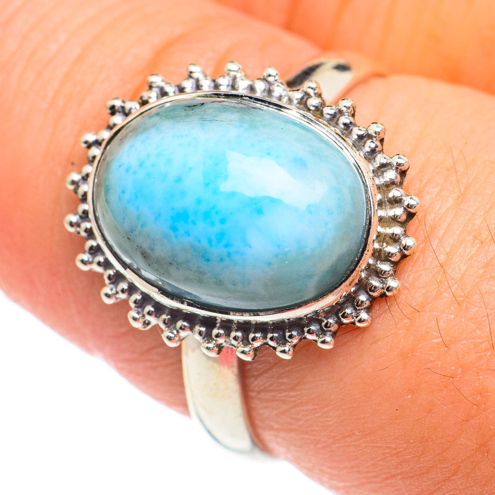 Larimar Rings handcrafted by Anasilvercos - RING66888