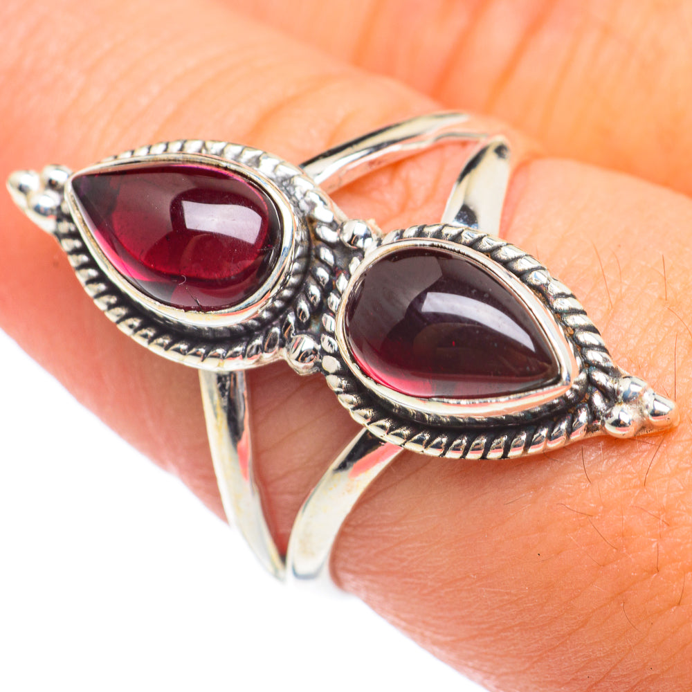 Garnet Rings handcrafted by Anasilvercos - RING66902
