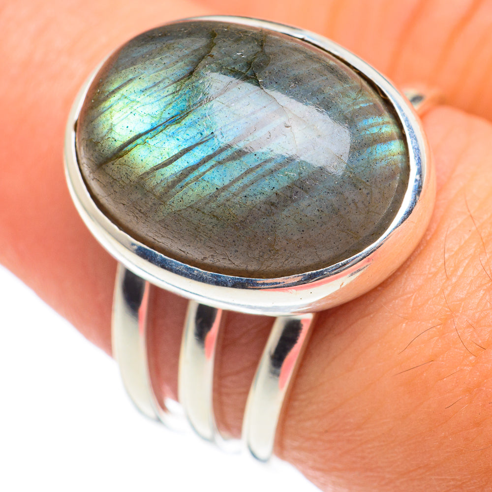 Labradorite Rings handcrafted by Anasilvercos - RING66965