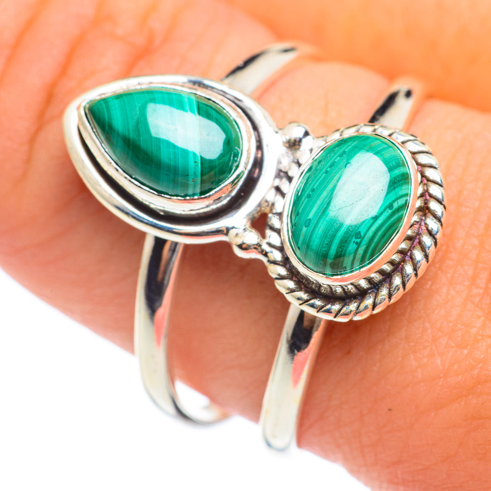 Malachite Rings handcrafted by Anasilvercos - RING66970