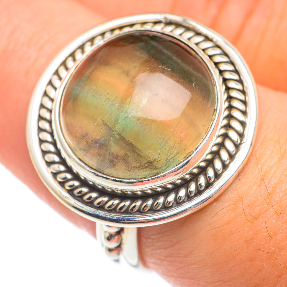 Green Fluorite Rings handcrafted by Anasilvercos - RING66985