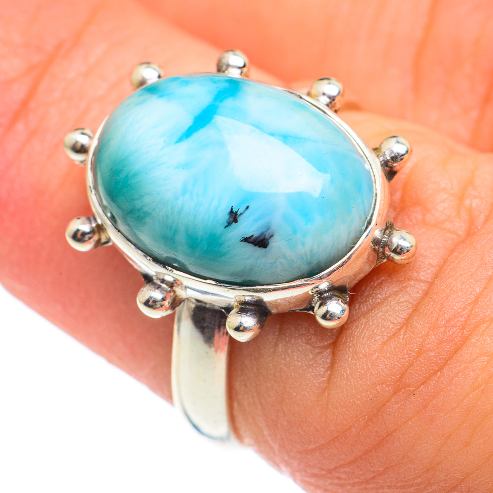 Larimar Rings handcrafted by Anasilvercos - RING66992