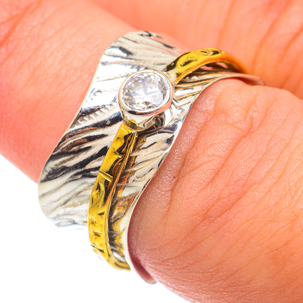 White Quartz Copper Rings handcrafted by Anasilvercos - RING67002