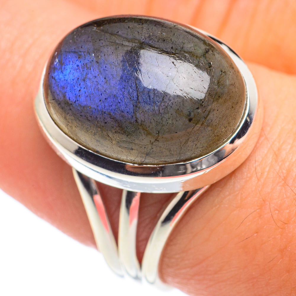 Labradorite Rings handcrafted by Anasilvercos - RING67008