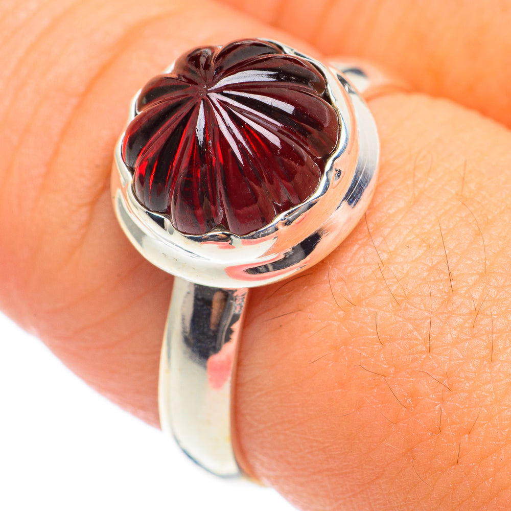 Garnet Rings handcrafted by Anasilvercos - RING67018