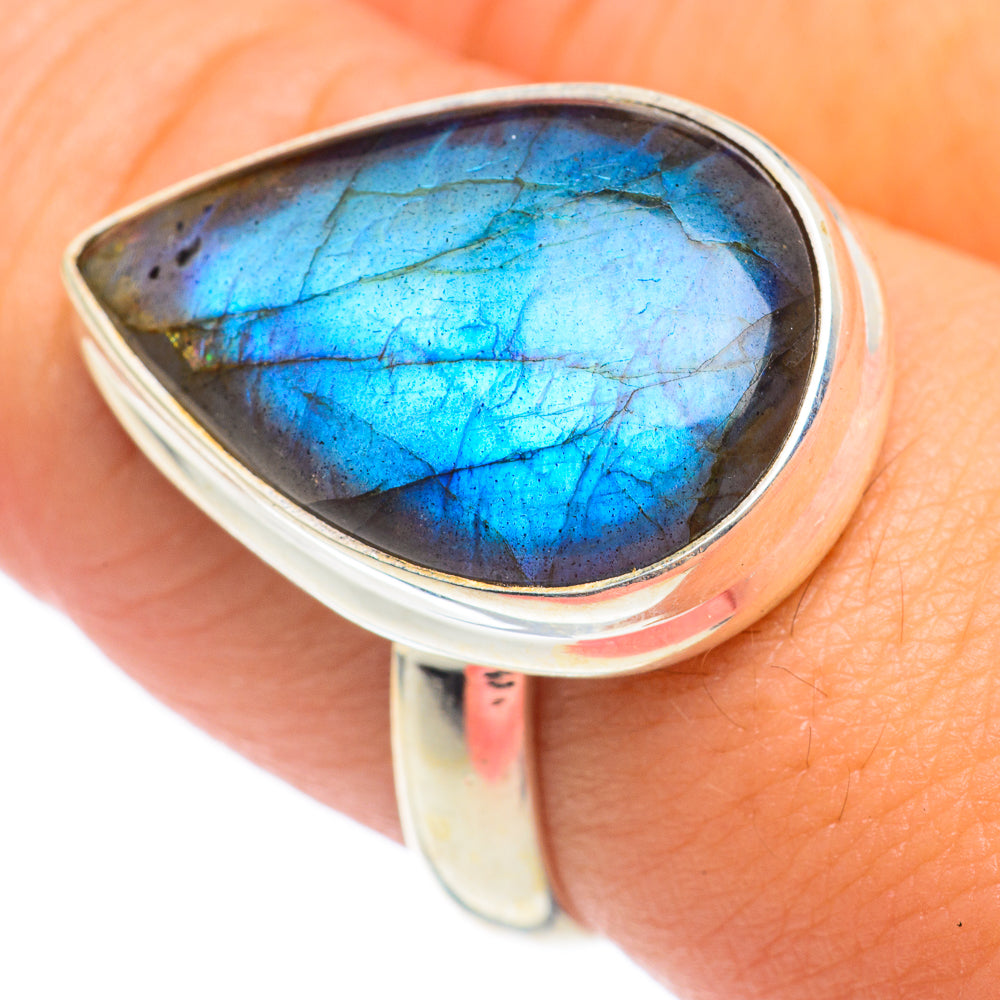 Labradorite Rings handcrafted by Anasilvercos - RING67029
