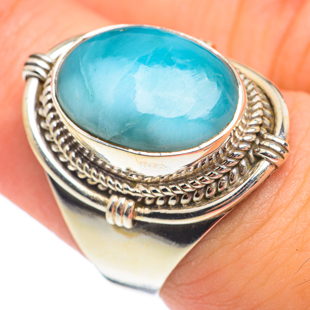 Larimar Rings handcrafted by Anasilvercos - RING67064