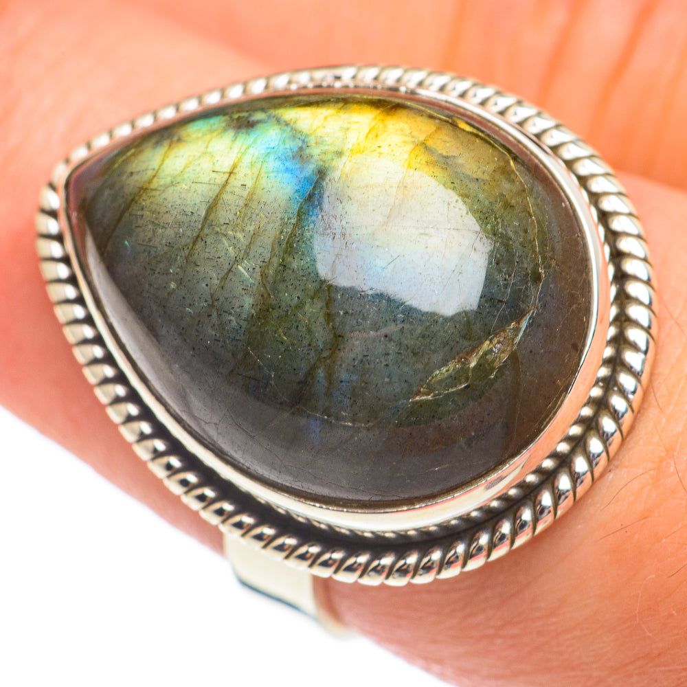 Labradorite Rings handcrafted by Anasilvercos - RING67071