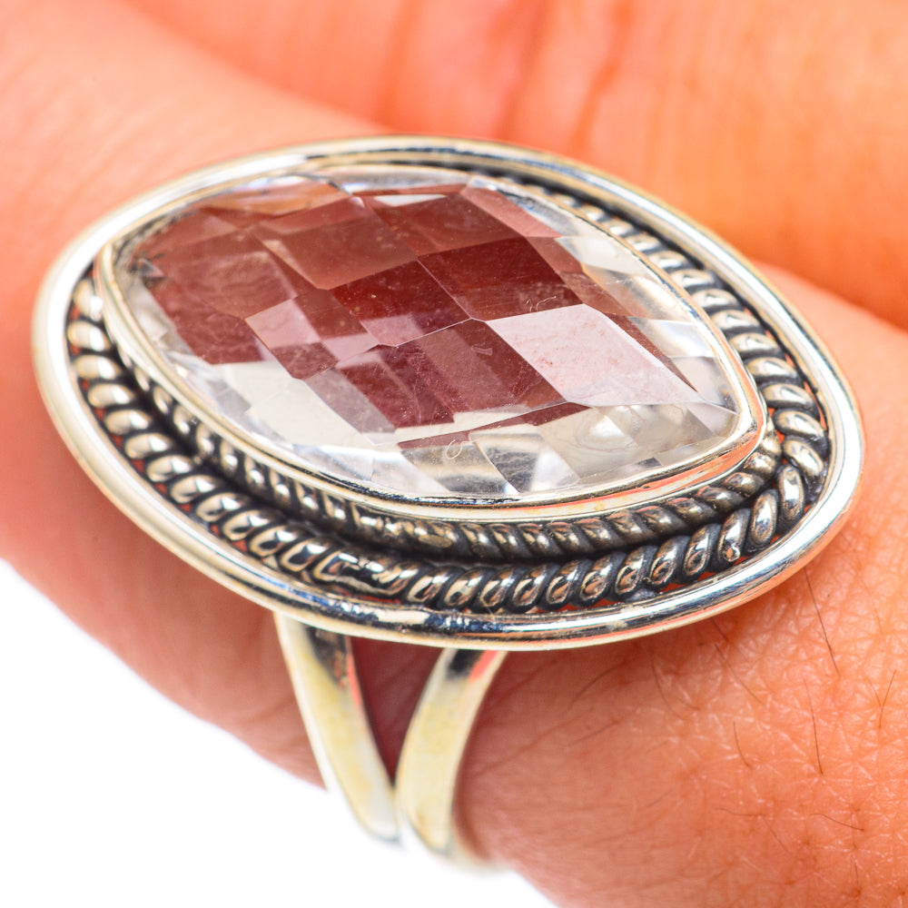White Quartz Rings handcrafted by Anasilvercos - RING67079