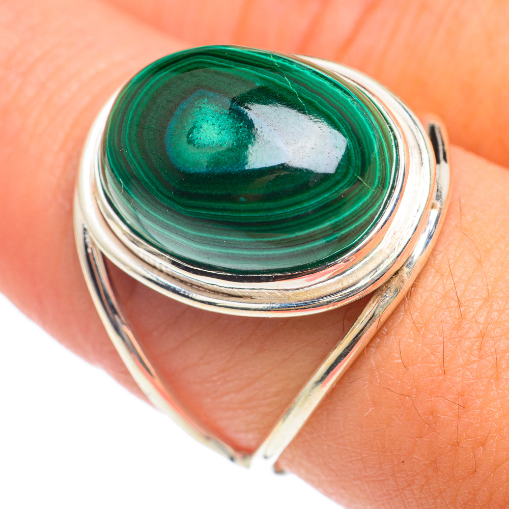 Malachite Rings handcrafted by Anasilvercos - RING67087