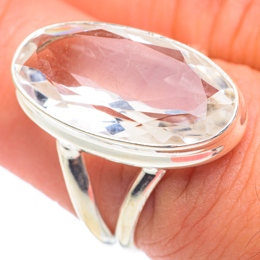White Quartz Rings handcrafted by Anasilvercos - RING67096