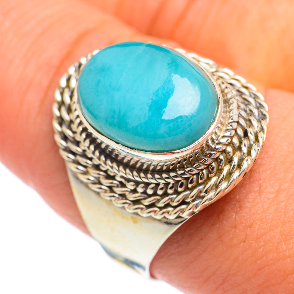 Larimar Rings handcrafted by Anasilvercos - RING67100