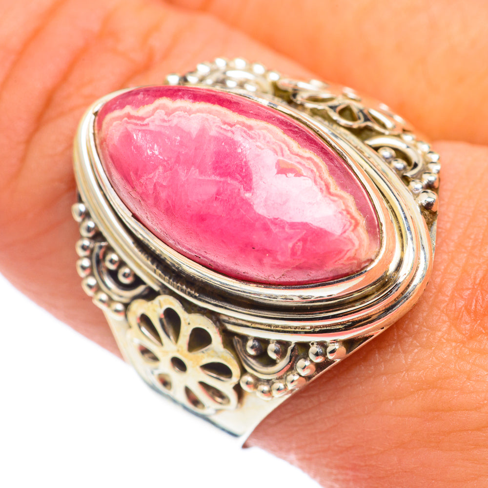 Rhodochrosite Rings handcrafted by Anasilvercos - RING67108