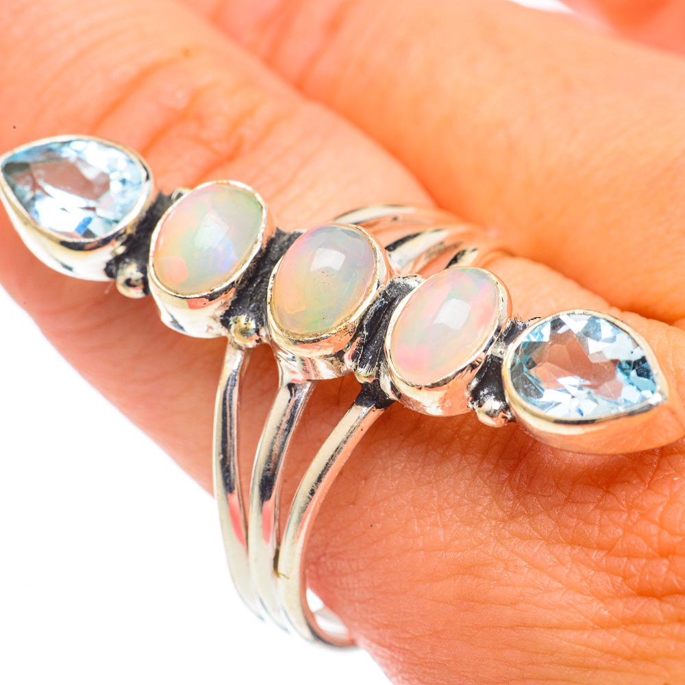 Ethiopian Opal Rings handcrafted by Anasilvercos - RING67137