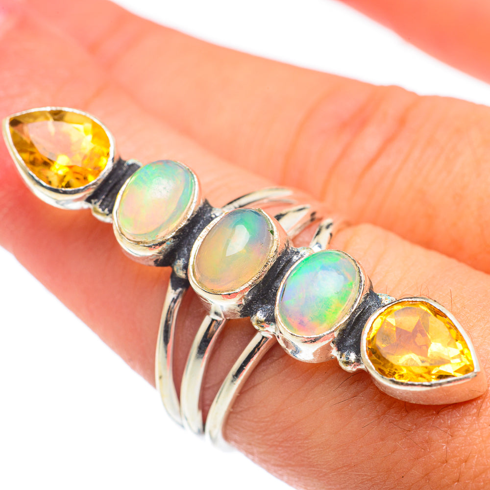 Ethiopian Opal Rings handcrafted by Anasilvercos - RING67138