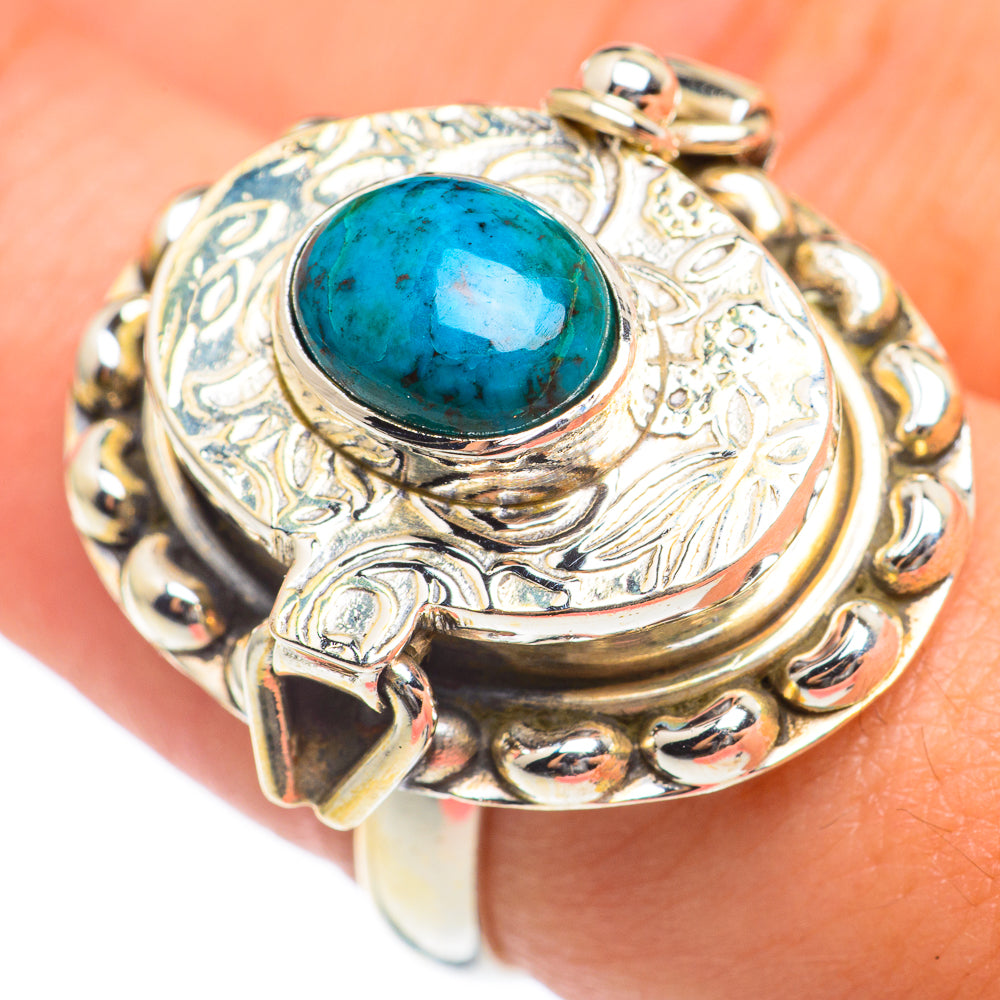 Chrysocolla Rings handcrafted by Anasilvercos - RING67143