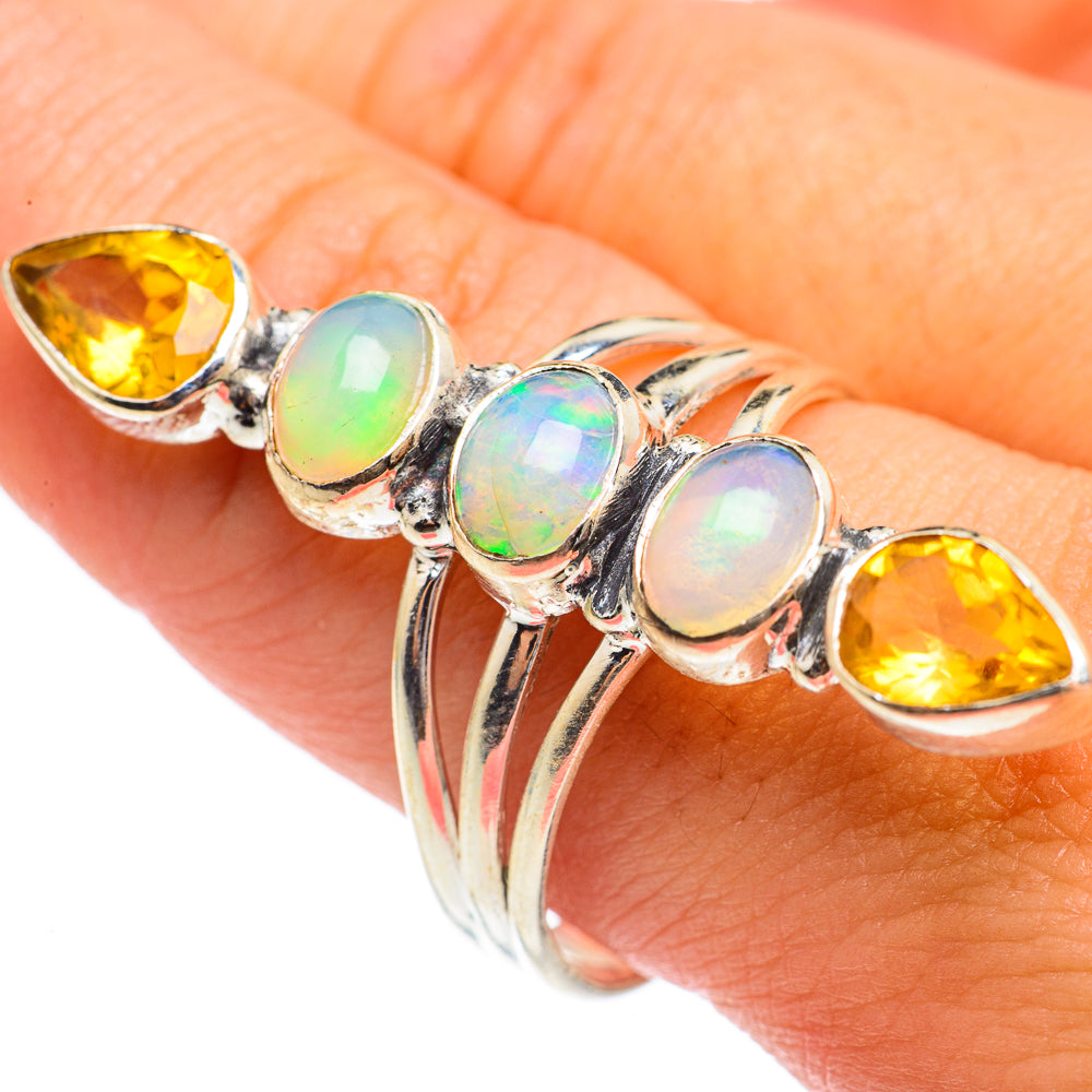 Ethiopian Opal Rings handcrafted by Anasilvercos - RING67155
