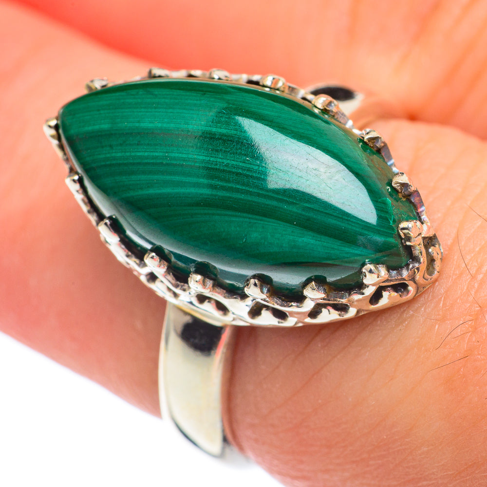 Malachite Rings handcrafted by Anasilvercos - RING67168
