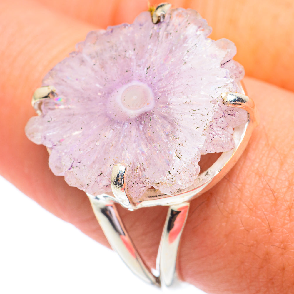 Amethyst Stalactite Rings handcrafted by Anasilvercos - RING67180