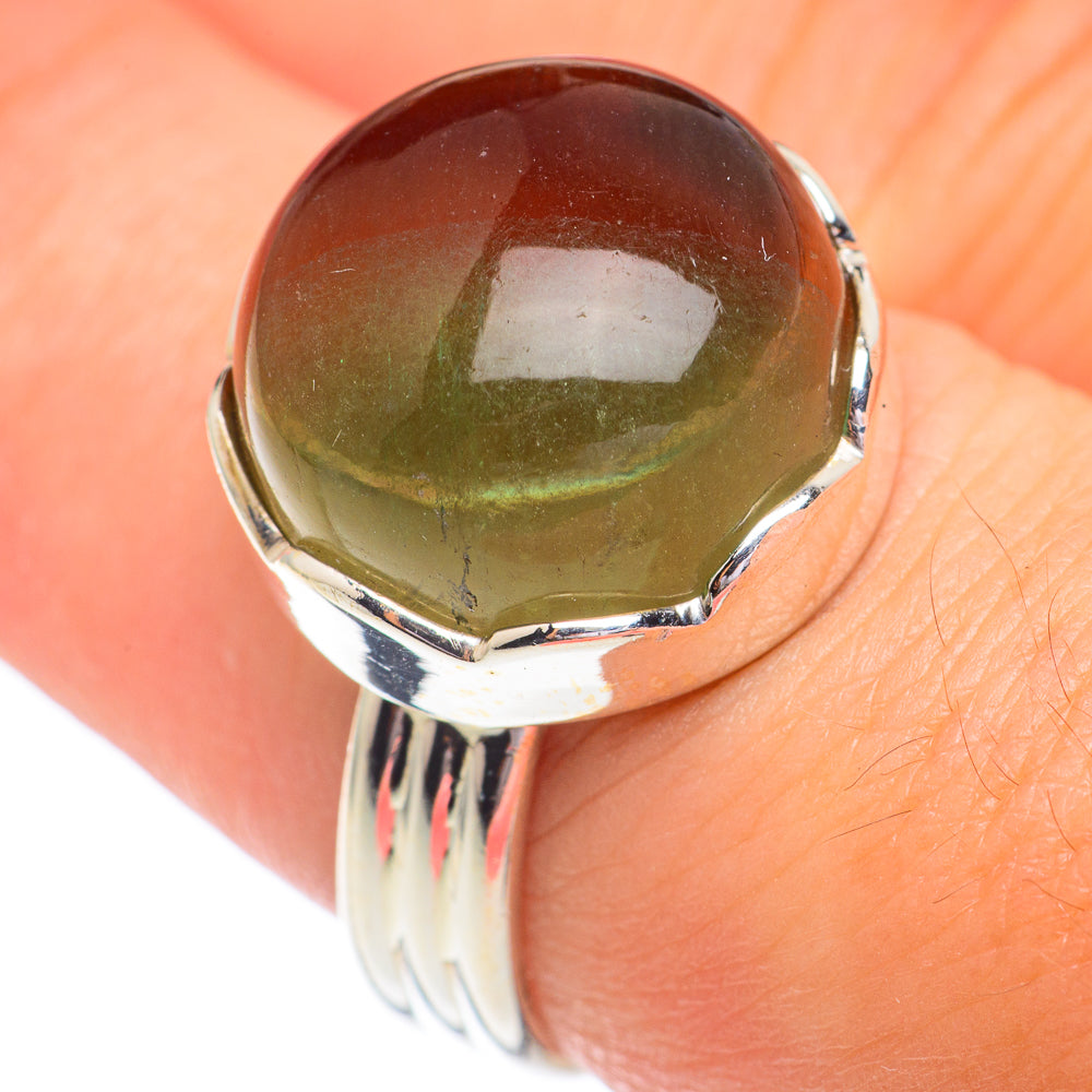 Green Fluorite Rings handcrafted by Anasilvercos - RING67189