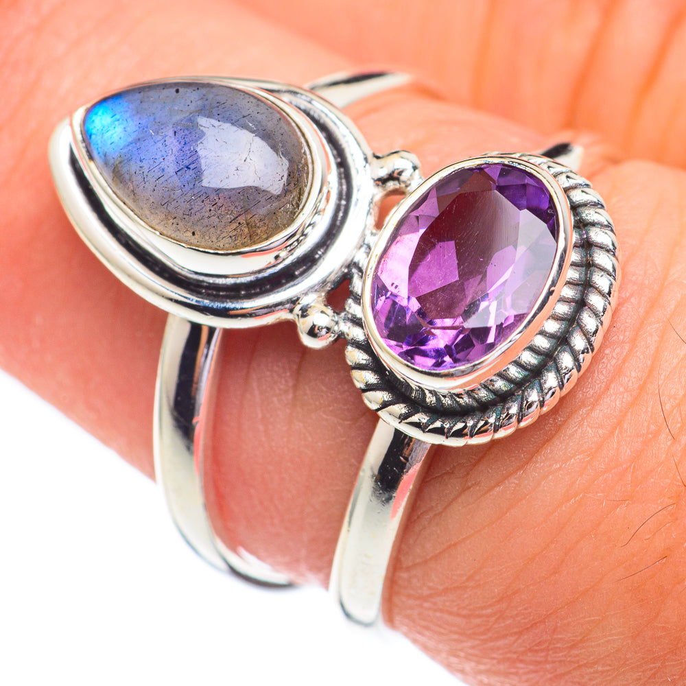 Labradorite Rings handcrafted by Anasilvercos - RING67190