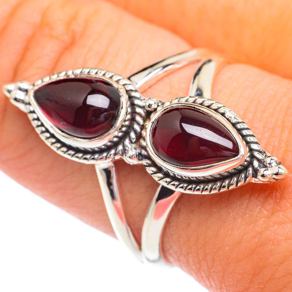 Garnet Rings handcrafted by Anasilvercos - RING67209