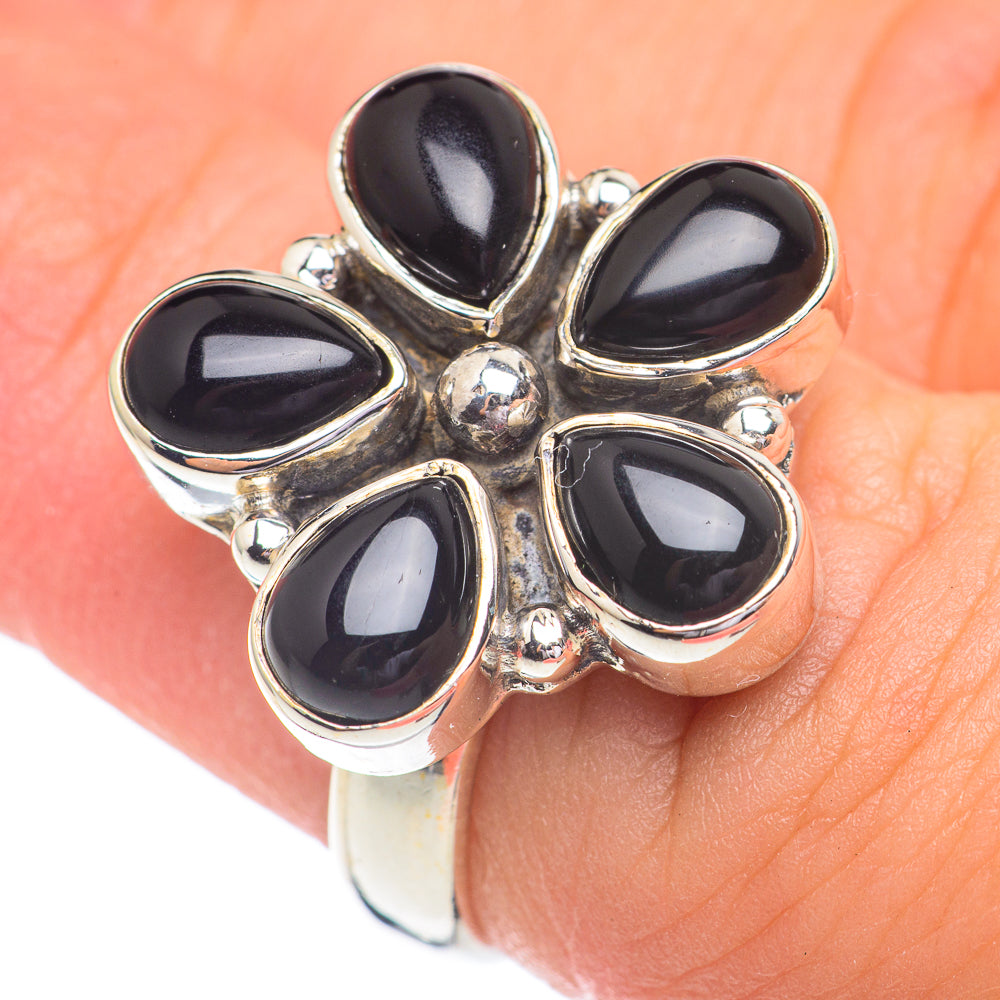 Black Onyx Rings handcrafted by Anasilvercos - RING67215