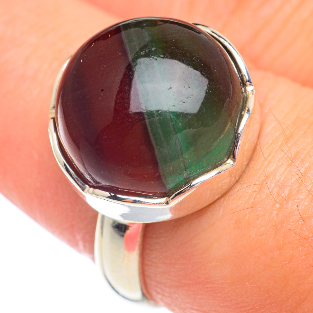 Green Fluorite Rings handcrafted by Anasilvercos - RING67220
