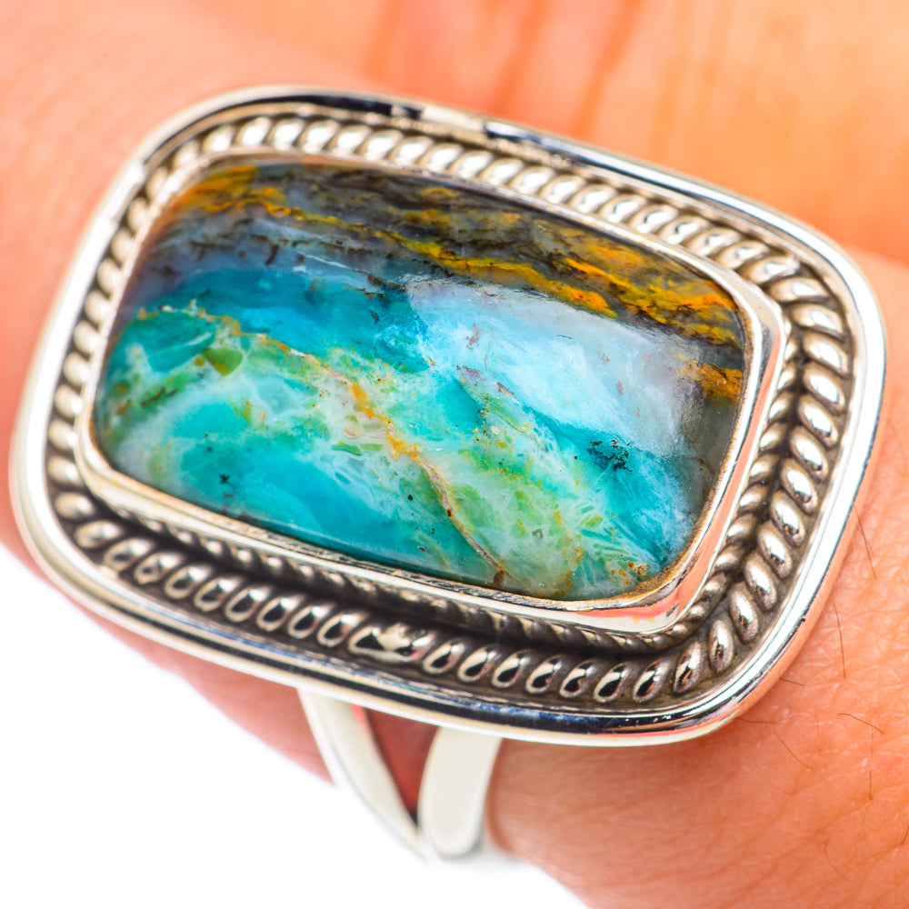 Peruvian Opal Rings handcrafted by Anasilvercos - RING67253