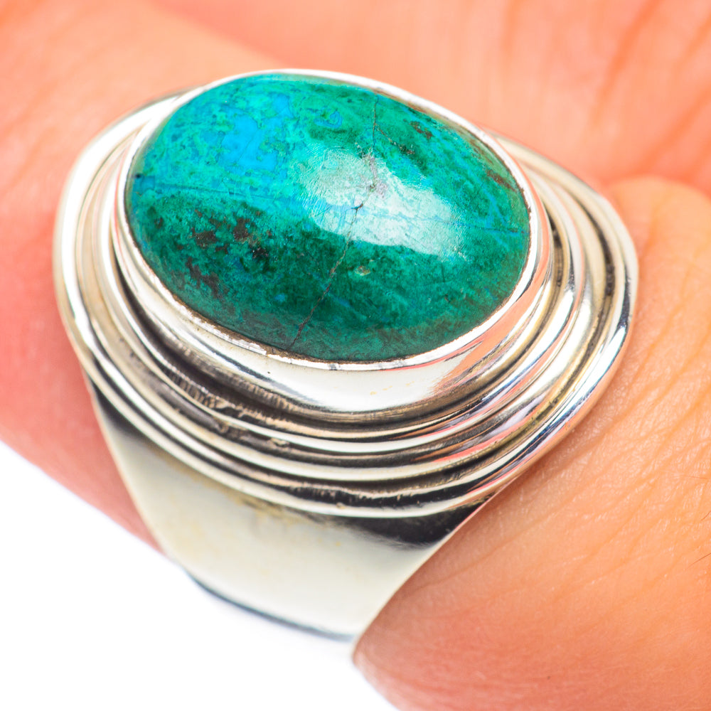 Chrysocolla Rings handcrafted by Anasilvercos - RING67257