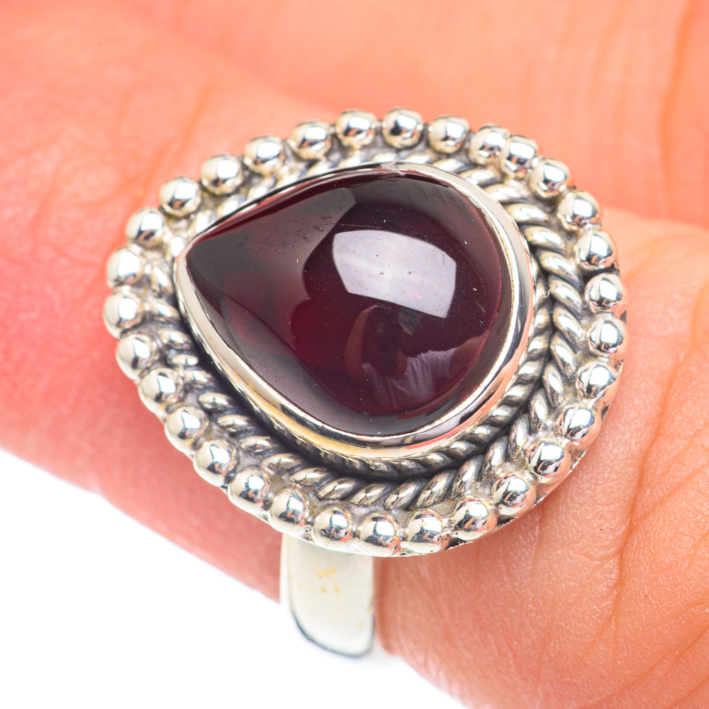 Garnet Rings handcrafted by Anasilvercos - RING67264