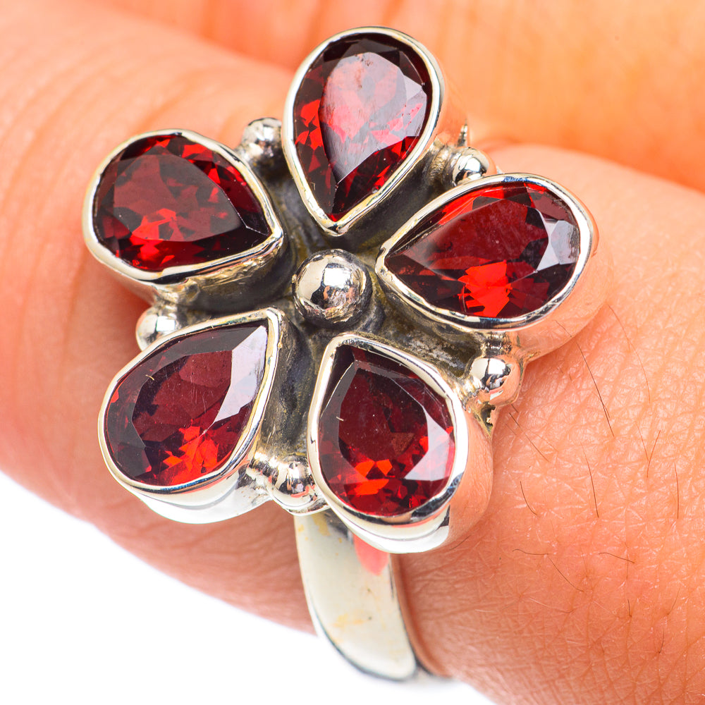 Garnet Rings handcrafted by Anasilvercos - RING67288