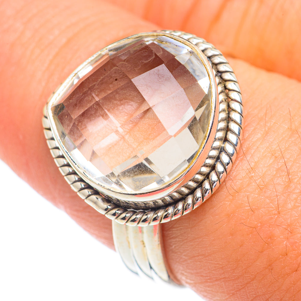 White Quartz Rings handcrafted by Anasilvercos - RING67294