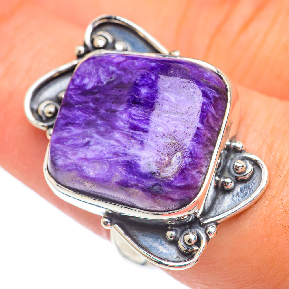 Charoite Rings handcrafted by Anasilvercos - RING67314