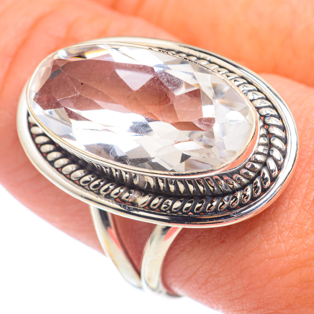 White Quartz Rings handcrafted by Anasilvercos - RING67318