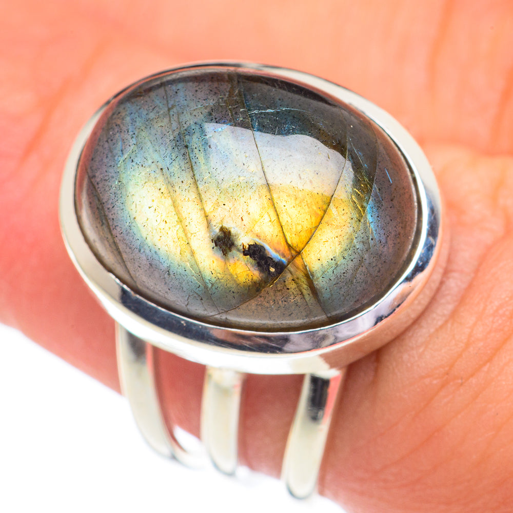 Labradorite Rings handcrafted by Anasilvercos - RING67321