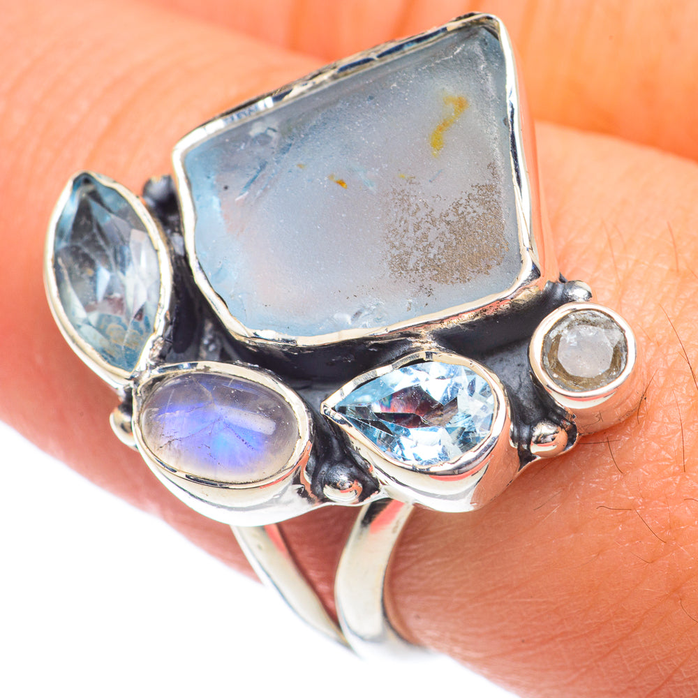 Aquamarine Rings handcrafted by Anasilvercos - RING67322