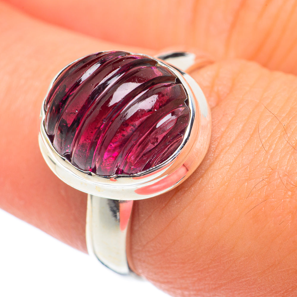 Garnet Rings handcrafted by Anasilvercos - RING67356
