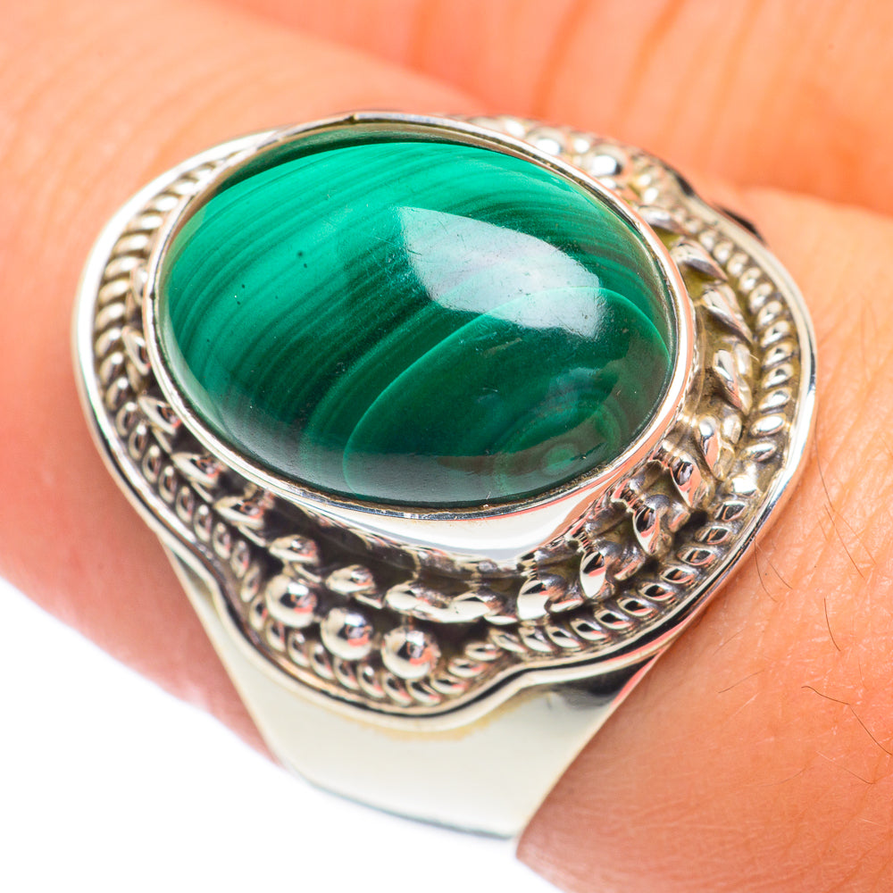 Malachite Rings handcrafted by Anasilvercos - RING67370