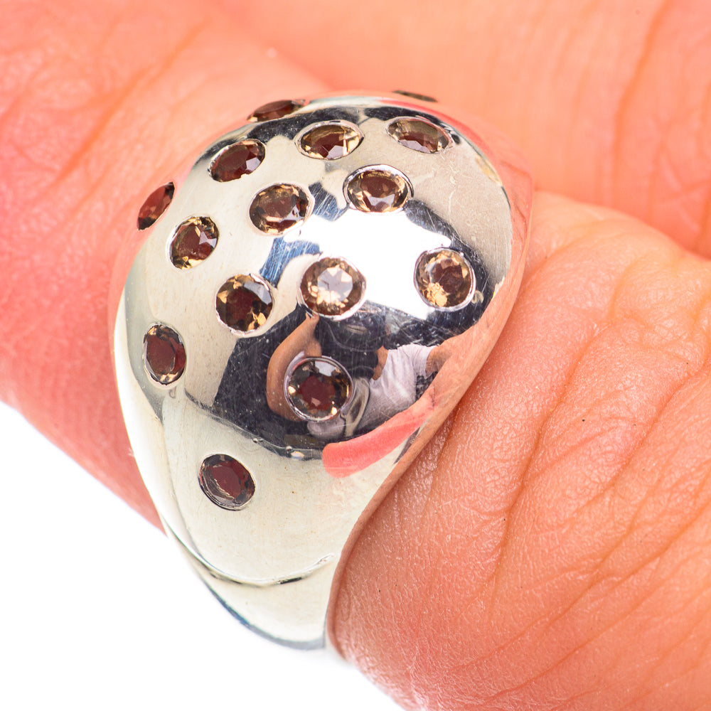 Smoky Quartz Rings handcrafted by Anasilvercos - RING67372