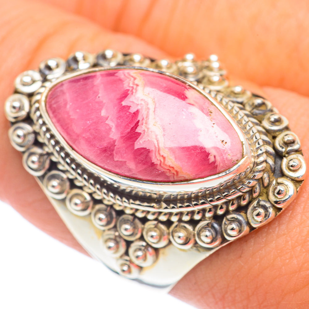 Rhodochrosite Rings handcrafted by Anasilvercos - RING67376