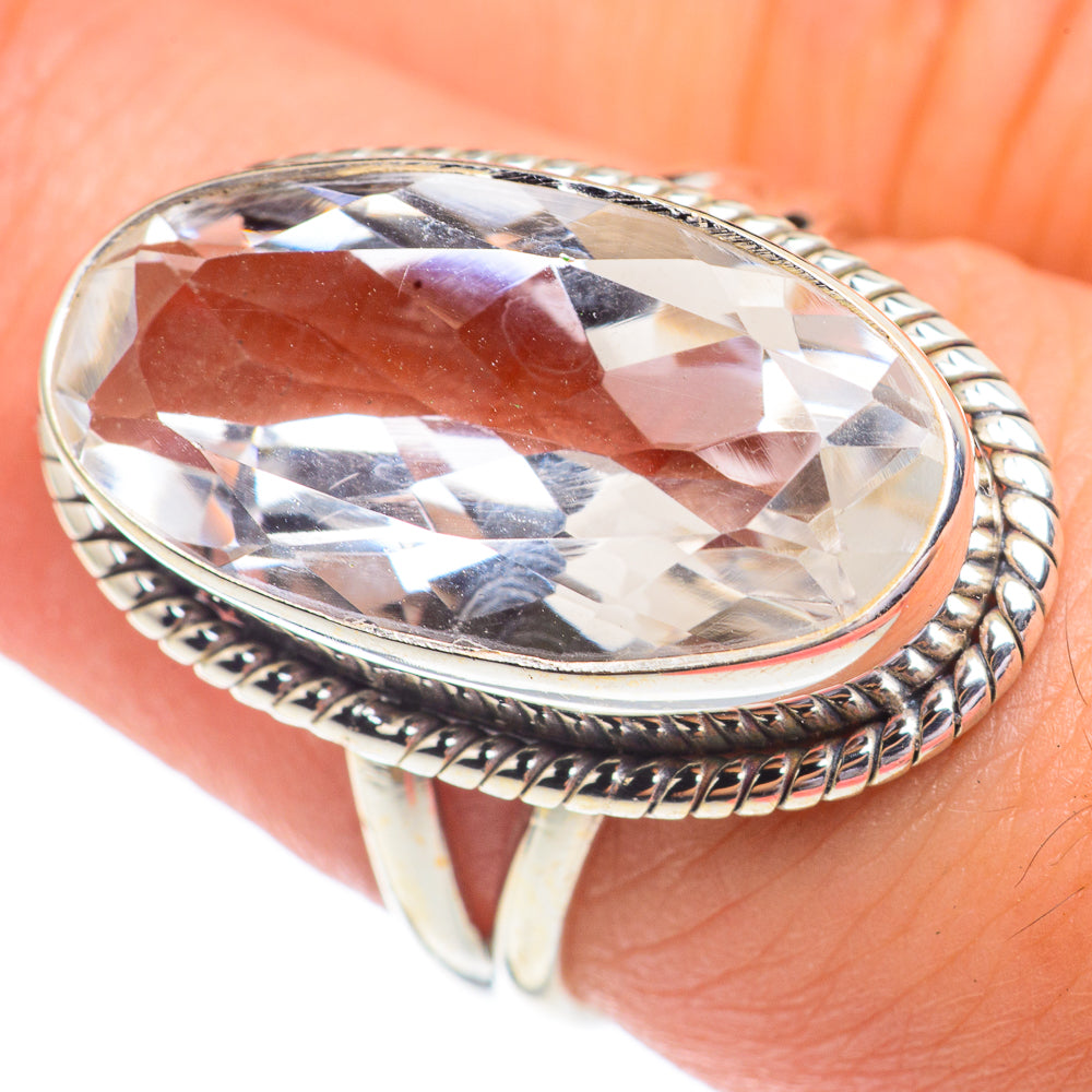 White Quartz Rings handcrafted by Anasilvercos - RING67403