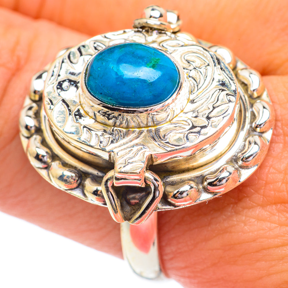 Chrysocolla Rings handcrafted by Anasilvercos - RING67408