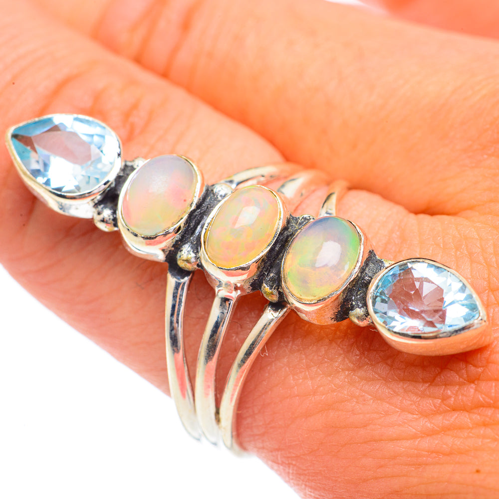 Ethiopian Opal Rings handcrafted by Anasilvercos - RING67437