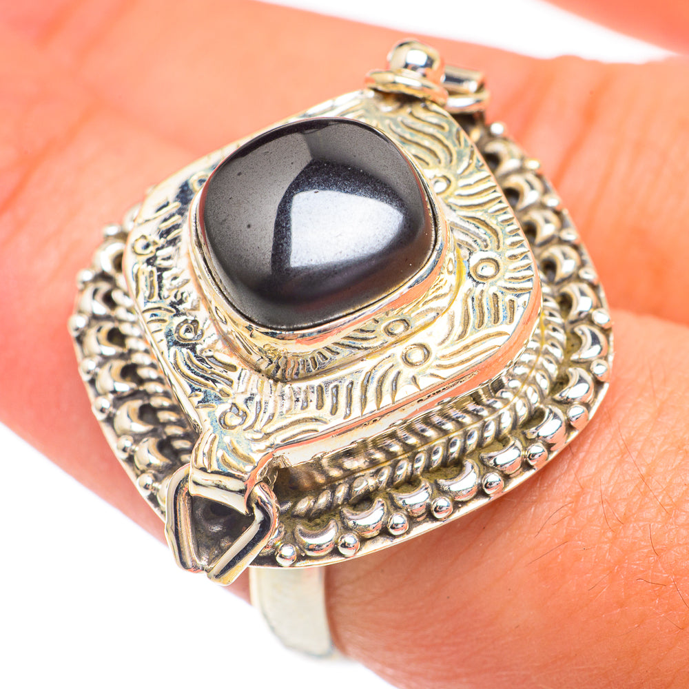 Hematite Rings handcrafted by Anasilvercos - RING67439